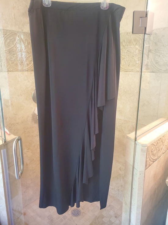 glam Dresses & Skirts - K Glam Lightweight Black Ruffle Maxi Skirt 2x